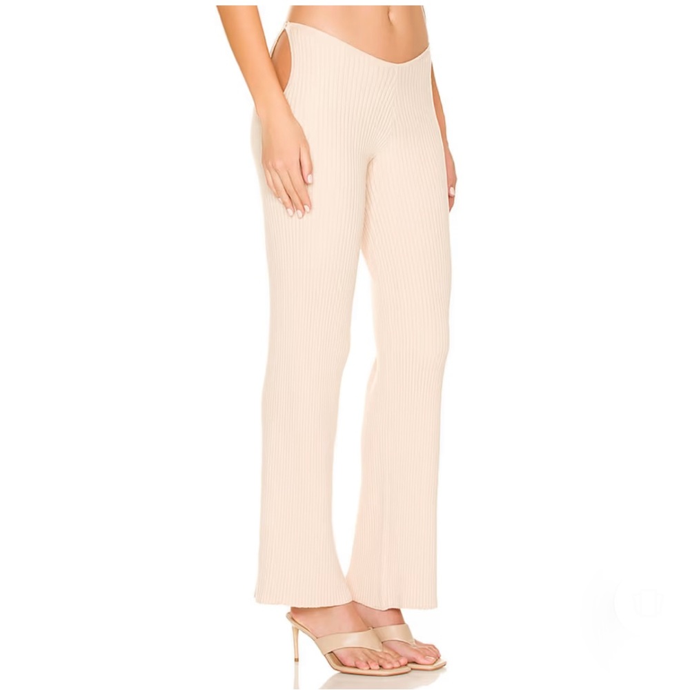 OW INTIMATES Ribbed Knitted Pants in Nude Size S